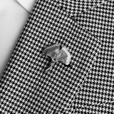 Ginkgo Flower Silver Lapel Pin