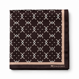 Chocolate Honeycomb Silk Pocket Square