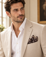 Chocolate Honeycomb Silk Pocket Square