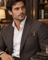 Chocolate Honeycomb Silk Pocket Square