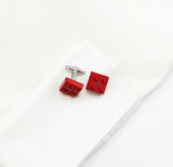 Building Block Red – Metal Cufflinks - Cufflinks | Monzoro Pakistan