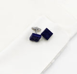 Building Block Blue – Metal Cufflinks
