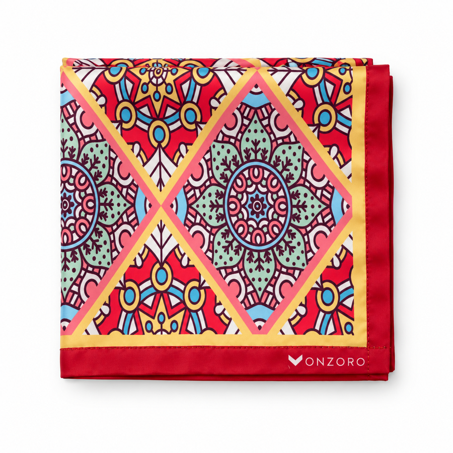 Marrakesh Mandala Silk Pocket Square