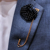 Mini Black Polka Drops Floral Lapel Pins - Lapel Pins | Monzoro Pakistan