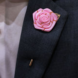 Pink Texture Floral Lapel Pins - Lapel Pins | Monzoro Pakistan