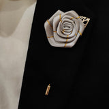 Grey Texture Floral Lapel Pins - Lapel Pins | Monzoro Pakistan