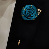 Sea Green Texture Floral Lapel Pins - Lapel Pins | Monzoro Pakistan