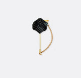 Mini Black Polka Drops Floral Lapel Pins - Lapel Pins | Monzoro Pakistan