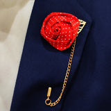Mini Red Polka Drops Floral Lapel Pins - Lapel Pins | Monzoro Pakistan