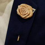 Skin Gold Texture Floral Lapel Pins - Lapel Pins | Monzoro Pakistan
