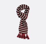 Creamy Rosewood Stripes - Silk Men Scarves - Silk Scarves | Monzoro Pakistan