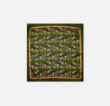 Olive Green Paisley and Floral - Silk Pocket Squares - Pocket Squares | Monzoro Pakistan