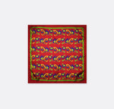 Maroon Paisley and Floral - Silk Pocket Square - Pocket Squares | Monzoro Pakistan