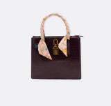 Curb and link chain art - silk twilly scarves