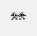 Skull and Bones – Silver Men's Cufflinks - Cufflinks | Monzoro Pakistan