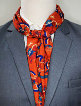 Rust Paisley and Floral - Silk Men Scarves - Silk Scarves | Monzoro Pakistan