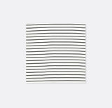 Sleek Black & White Stripes - Silk Pocket Square - Pocket Squares | Monzoro Pakistan
