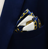 Curb and Link Chain Art – Silk Pocket Square