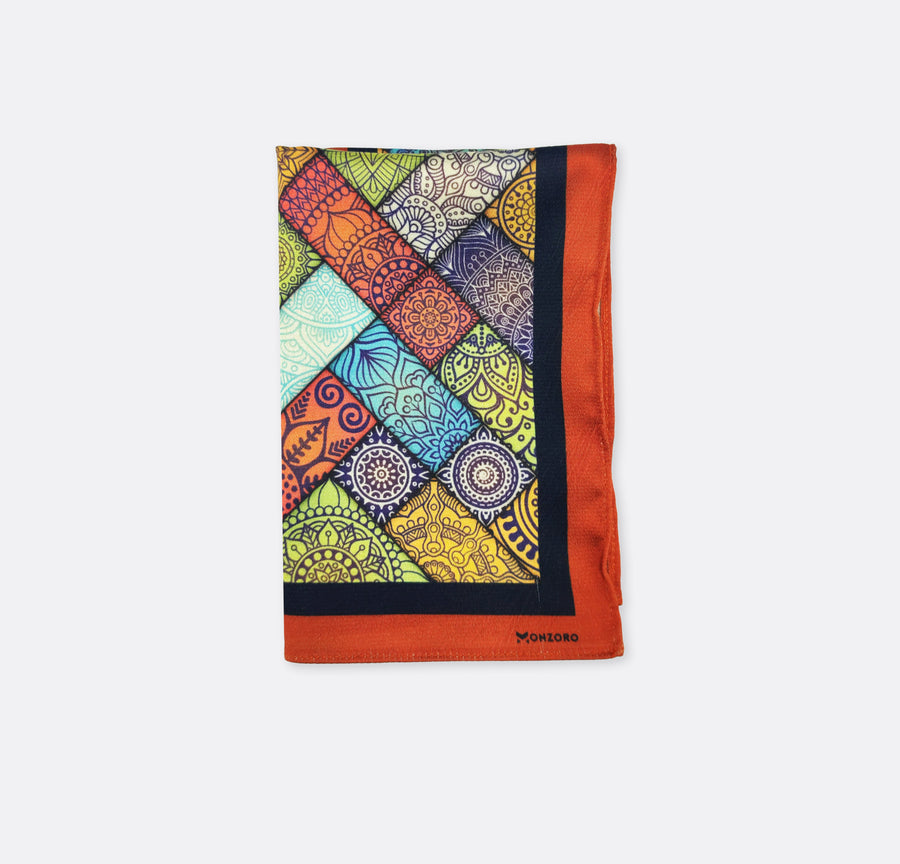 Abstract Matrix Silk Pocket Squares
