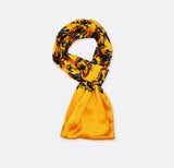 Mustard Paisley and Floral - Silk Men Scarves - Silk Scarves | Monzoro Pakistan