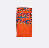 Rust Paisley and Floral - Silk Men Scarves - Silk Scarves | Monzoro Pakistan