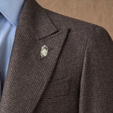 Peppermint Leaf Silver Lapel Pin