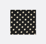 Black Midi Polka - Silk Pocket Squares