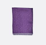 Paisley Purple Self Tie & Pocket Square Set - Combo Sets | Monzoro Pakistan