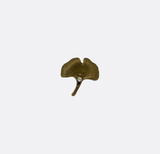 Ginkgo Flower Brass Lapel Pin