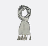 Metallic Grey - Silk Scarves - Silk Scarves | Monzoro Pakistan