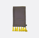 Blue and Gold Stripes - Silk Scarves - Silk Scarves | Monzoro Pakistan