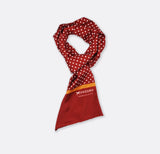 Maroon Mini Dot Polka - Silk Men Scarves - Silk Scarves | Monzoro Pakistan