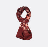 Chocolate Brown Polka Drops - Silk Scarves - Silk Scarves | Monzoro Pakistan