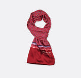 Seamless Repeat Pattern Silk Men Scarves - Silk Scarves | Monzoro Pakistan