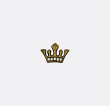 The Crown Brass Lapel Pin