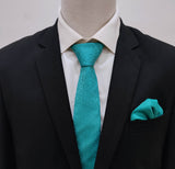 Aqua - Self Tie & Pocket Square Set - Combo Sets | Monzoro Pakistan