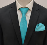 Paisley Sky Blue Tie & Pocket Square Set - Combo Sets | Monzoro Pakistan