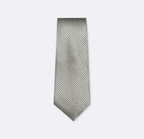 Metallic Grey Diagonal Striped Neck Ties - Neckties | Monzoro Pakistan