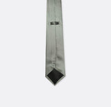 Metallic Grey Diagonal Striped Neck Ties - Neckties | Monzoro Pakistan