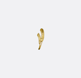 Willow Leaf Golden Lapel Pin - Lapel Pins | Monzoro Pakistan