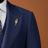 Willow Leaf Golden Lapel Pin - Lapel Pins | Monzoro Pakistan