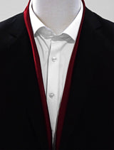 Bordeaux Wine Solid - Silk Men Scarves