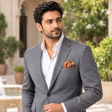 Abstract Floral pocket square — outdoor lifestyle.
