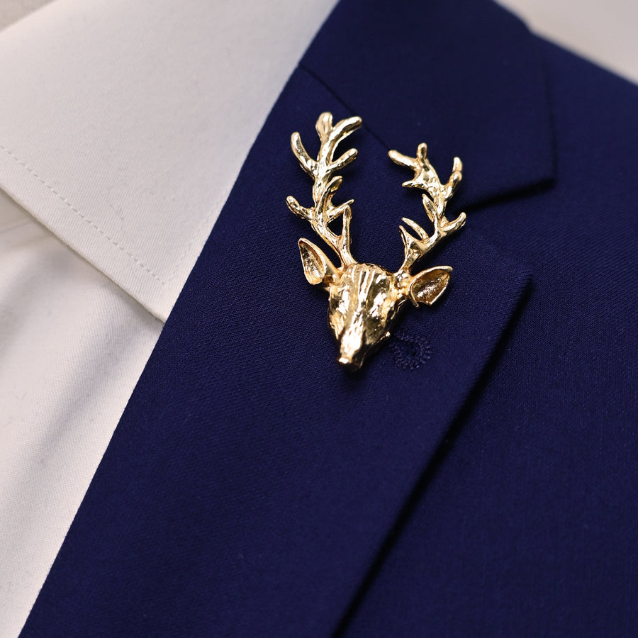 Alpha Antler - Golden Lapel Pins - Lapel Pins | Monzoro Pakistan