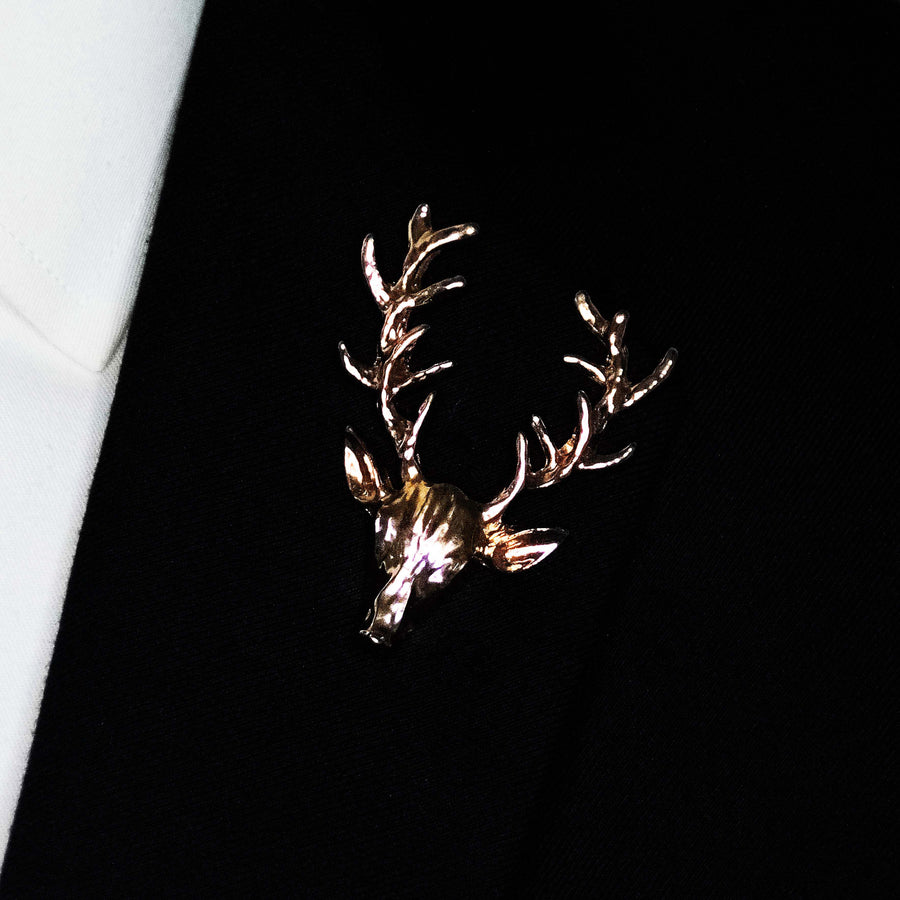 Alpha Antler - Golden Lapel Pins - Lapel Pins | Monzoro Pakistan