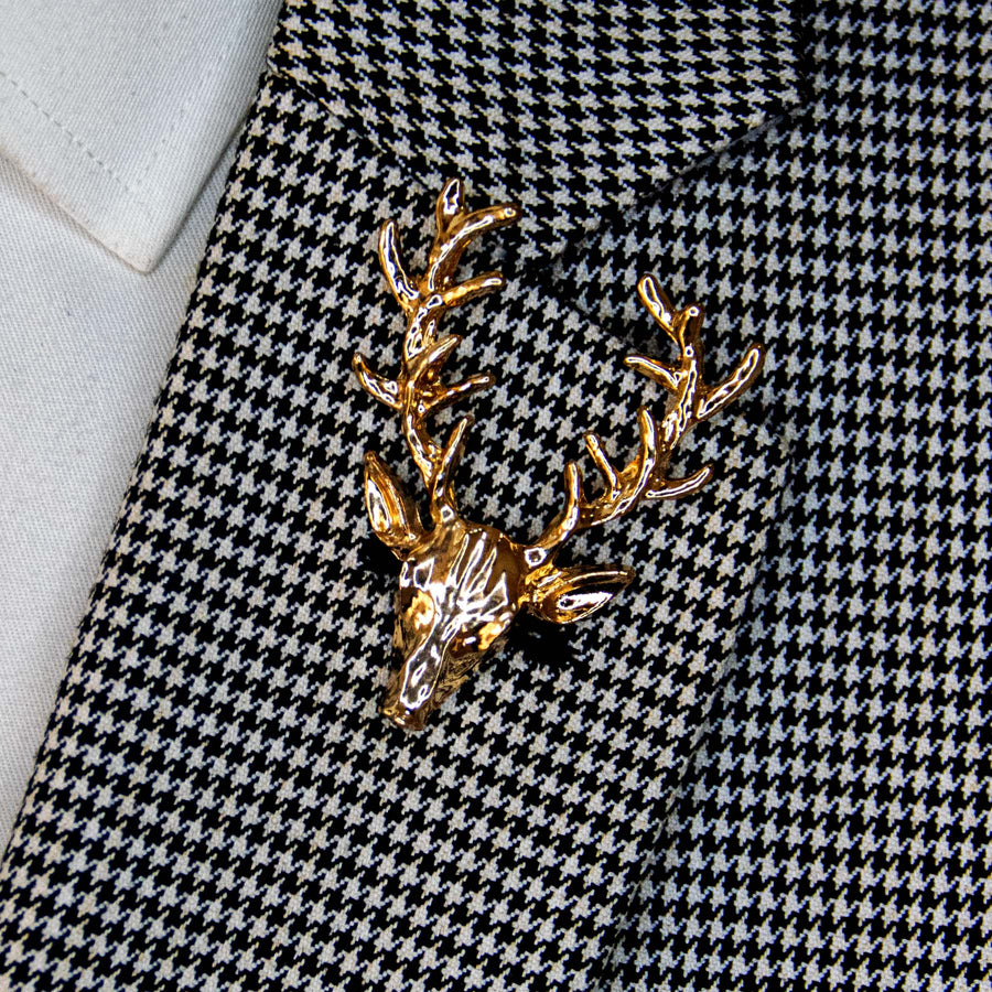 Alpha Antler - Golden Lapel Pins - Lapel Pins | Monzoro Pakistan