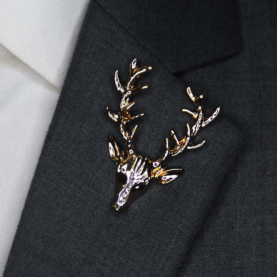 Alpha Antler - Golden Lapel Pins - Lapel Pins | Monzoro Pakistan