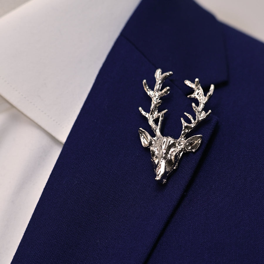 Alpha Antler - Silver Lapel Pins - Lapel Pins | Monzoro Pakistan