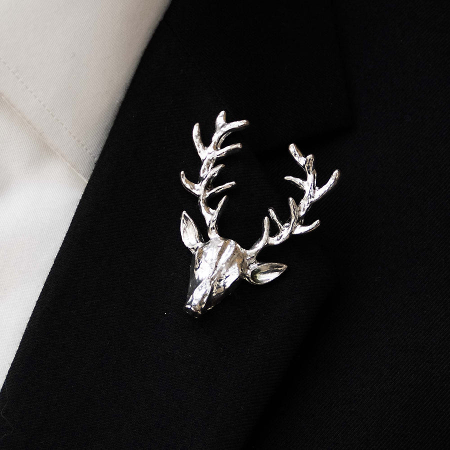 Alpha Antler - Silver Lapel Pins - Lapel Pins | Monzoro Pakistan