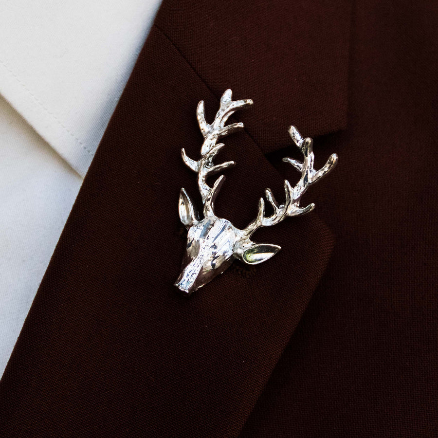 Alpha Antler - Silver Lapel Pins - Lapel Pins | Monzoro Pakistan